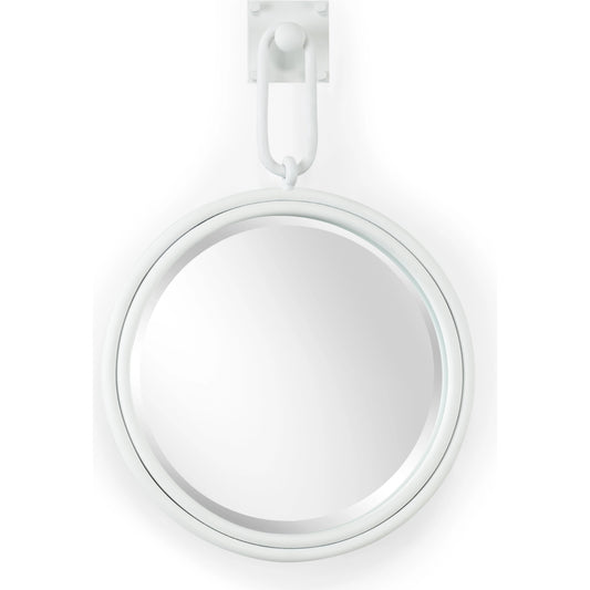 Lucia Mirror by Wildwood in white. Made from iron/mirror in a modern style.