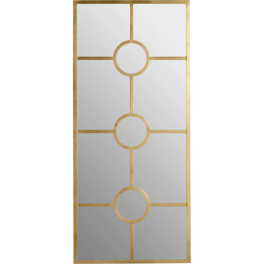 Wallis Wall Mirror by Wildwood in gold. Made from steel/mirror in a modern style.