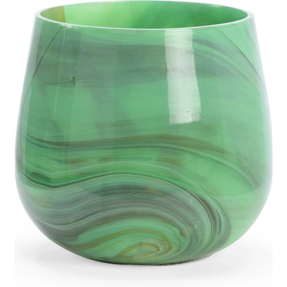 Berilo Vase by Wildwood in green. Made from unique in a modern style.