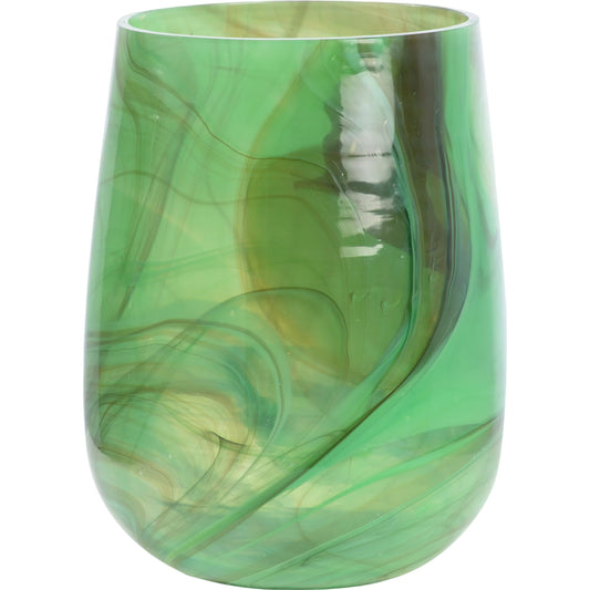 Berilo Vase by Wildwood in green. Made from unique in a modern style.