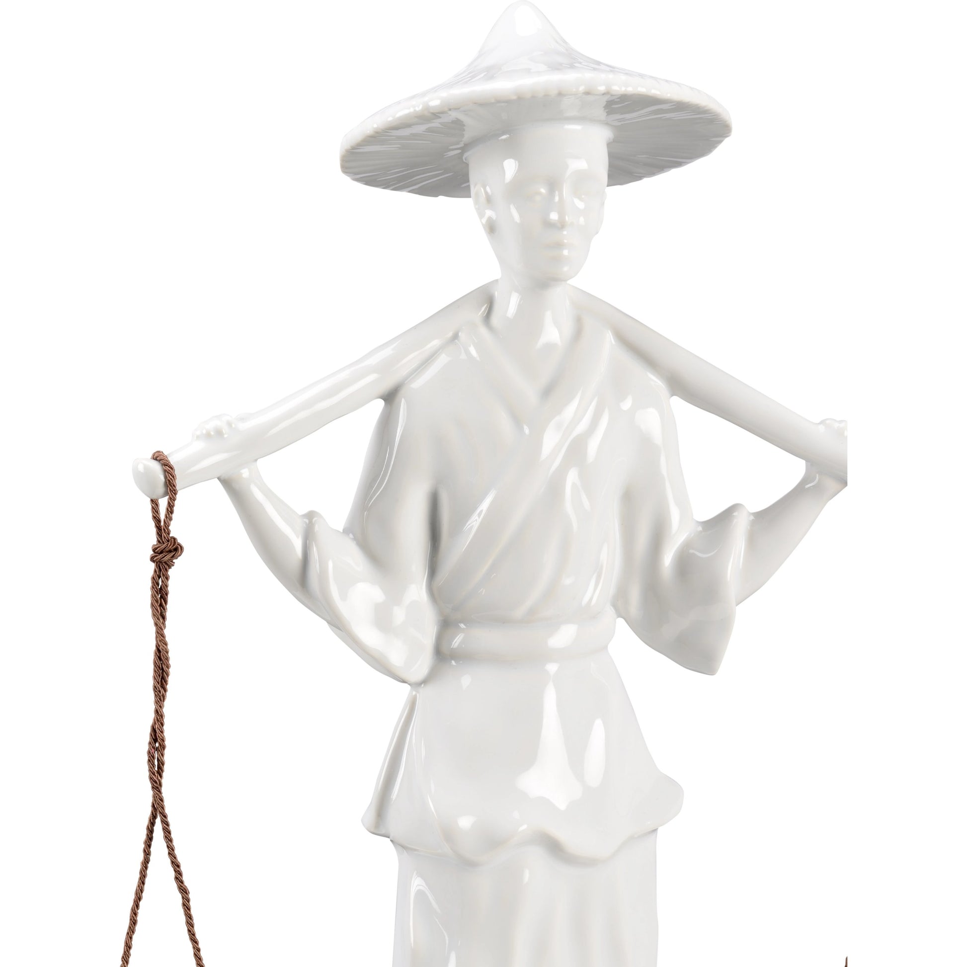 Indochine by Wildwood in white glaze. Made from ceramic in a modern style.