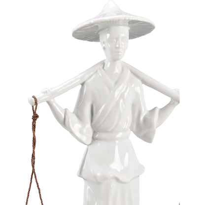 Indochine by Wildwood in white glaze. Made from ceramic in a modern style.