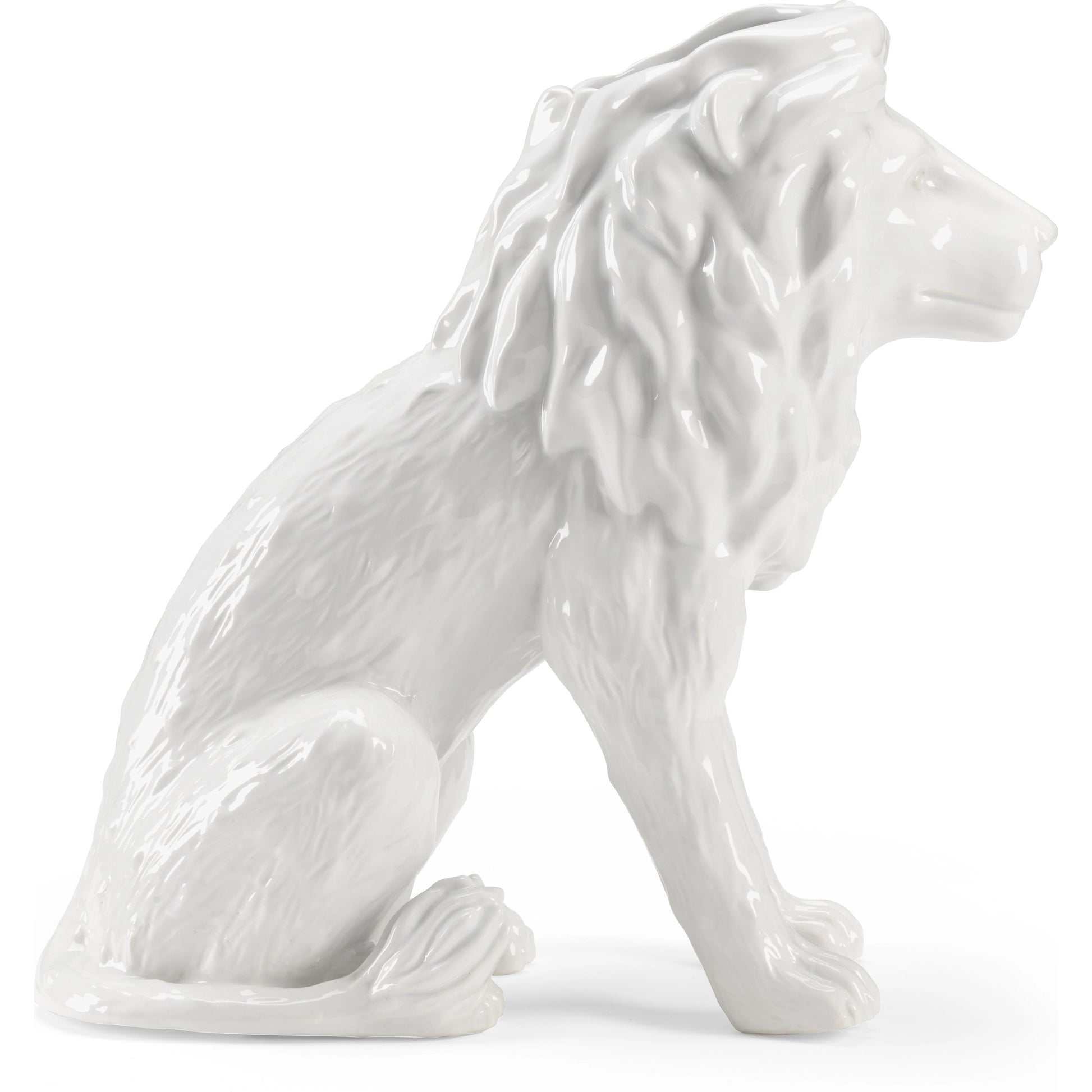 Daniel Planter by Wildwood in white glaze. Made from ceramic in a modern style.