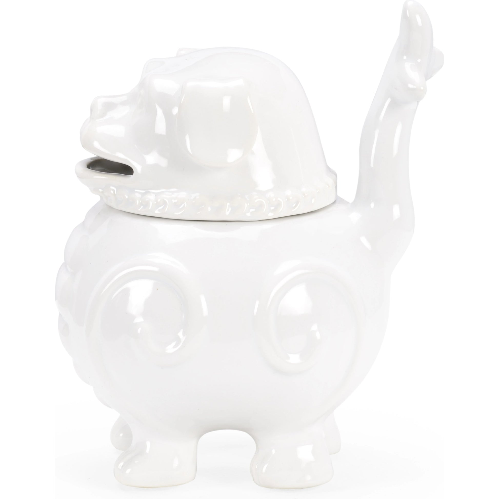 Smokin' Joe Incense Burner by Wildwood in white glaze. Made from ceramic in a modern style.