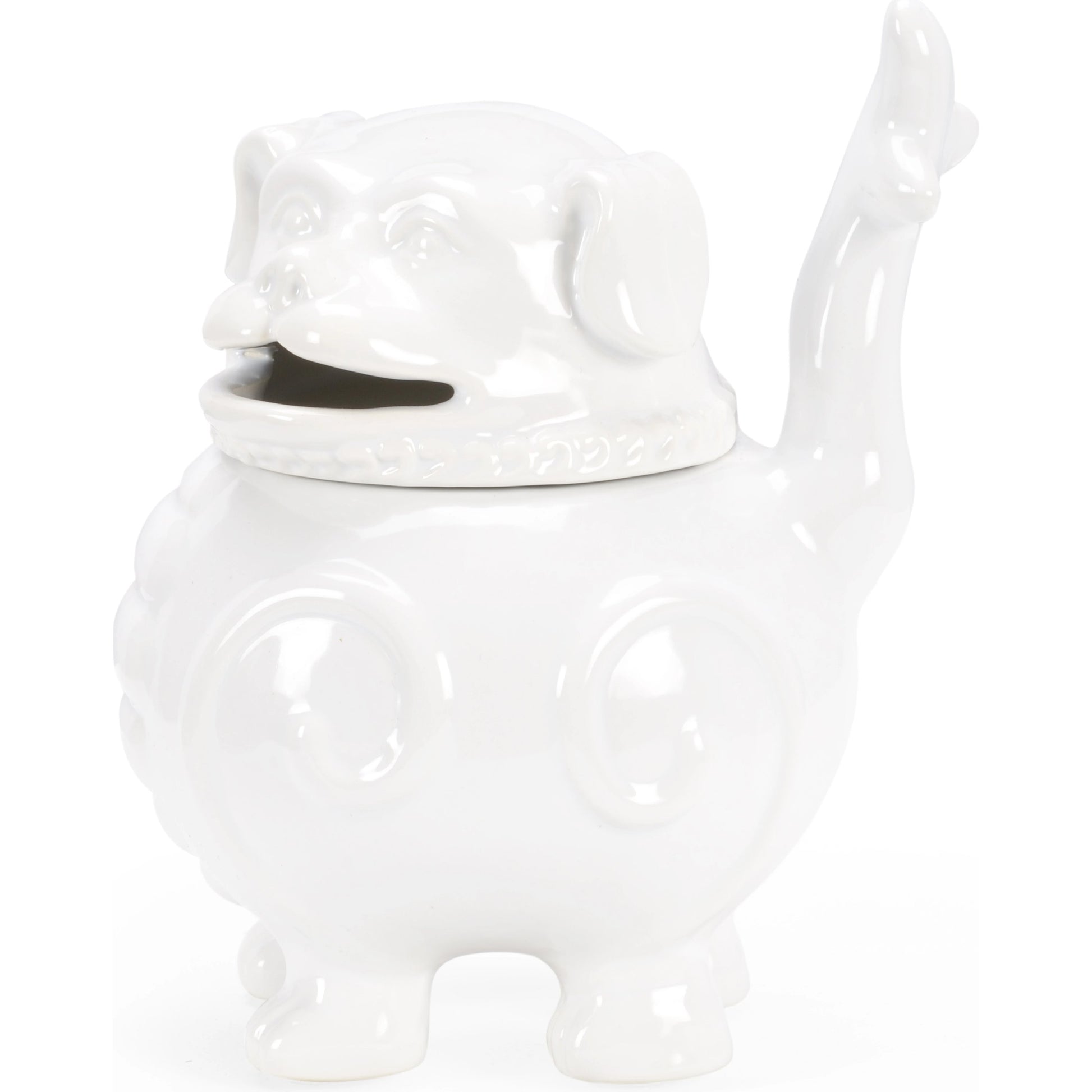 Smokin' Joe Incense Burner by Wildwood in white glaze. Made from ceramic in a modern style.