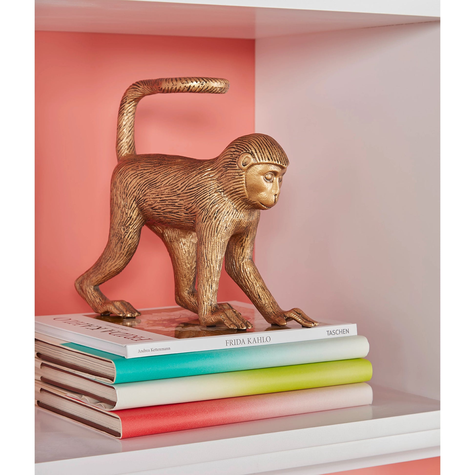 Monkey Business by Wildwood in antique brass. Made from aluminum in a modern style.