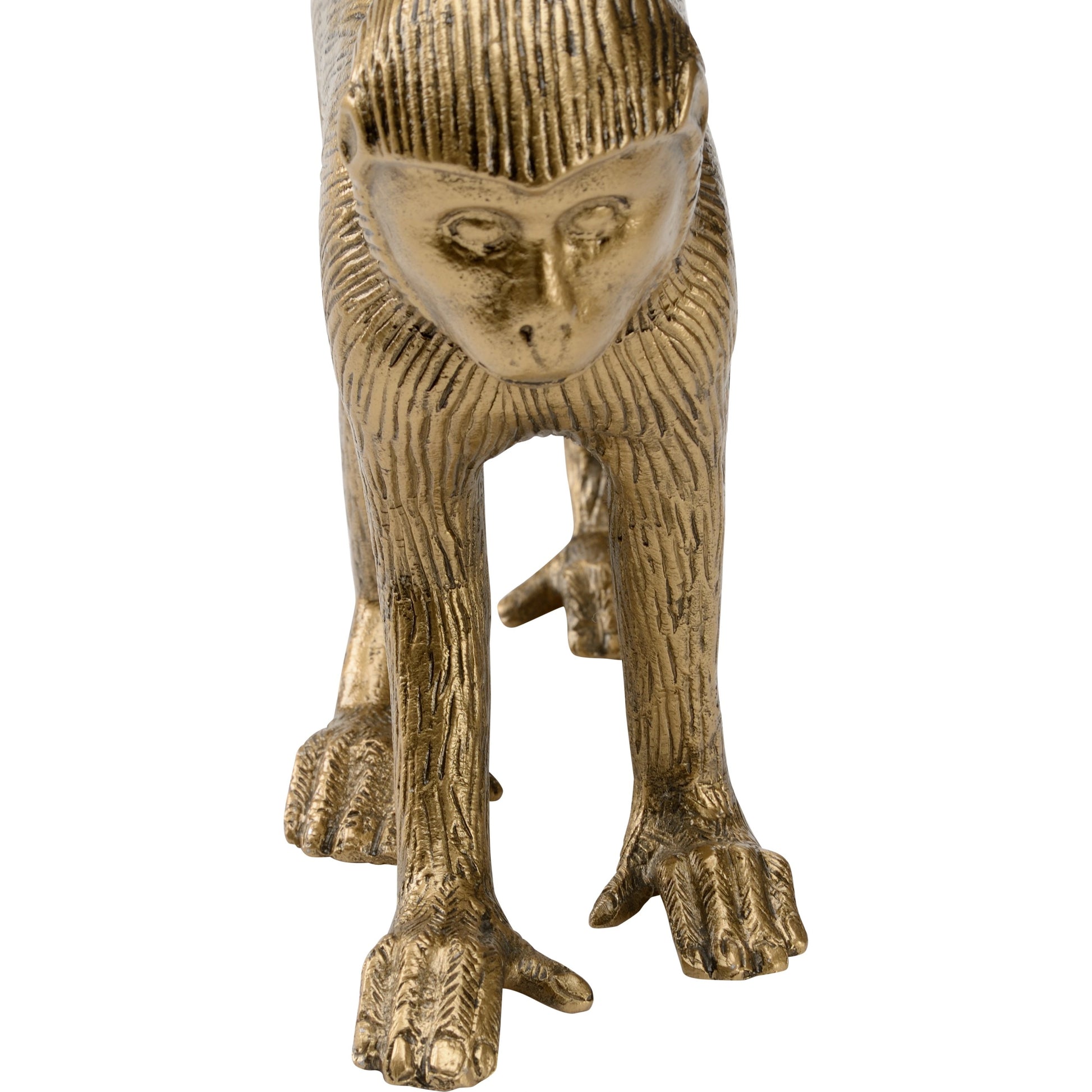 Monkey Business by Wildwood in antique brass. Made from aluminum in a modern style.