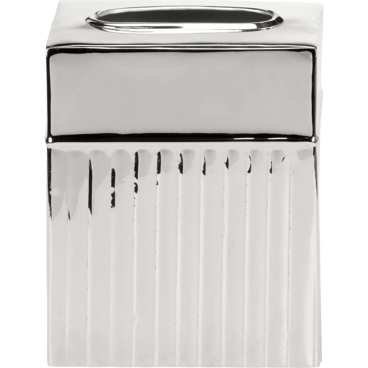 002 SI-2104951 | Additional Silo | Wallace Tissue Box by Wildwood in polished nickel. Made from aluminum in a modern style.