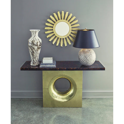 Genesis Marble Box by Wildwood in natural white, antique gold. Made from marble/metal in a modern style.