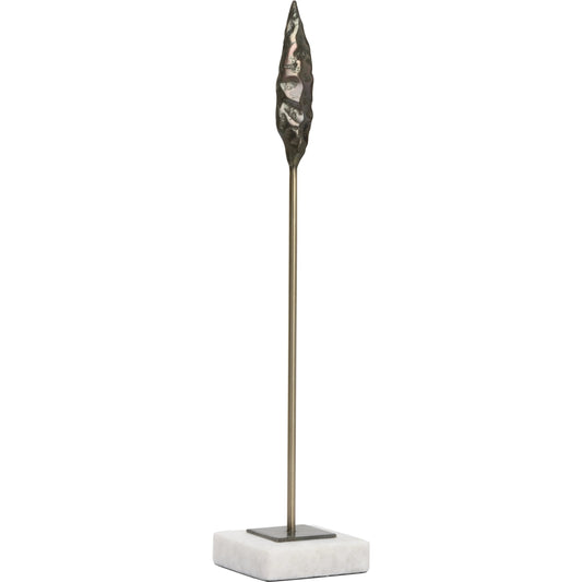 Fletcher Sculpture by Wildwood in black, gold, white. Made from cast iron in a modern style.