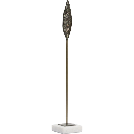 Fletcher Sculpture by Wildwood in black, gold, white. Made from cast iron in a modern style.