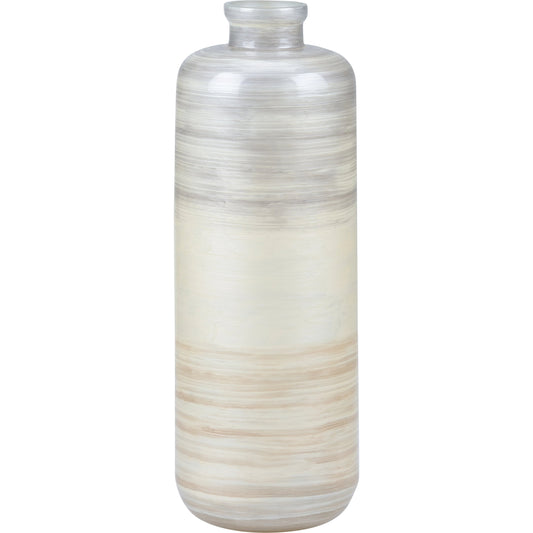 Chaya Vase by Wildwood in gray, brown. Made from glass in a modern style.
