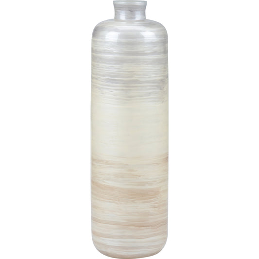 Chaya Vase by Wildwood in gray, brown. Made from glass in a modern style.