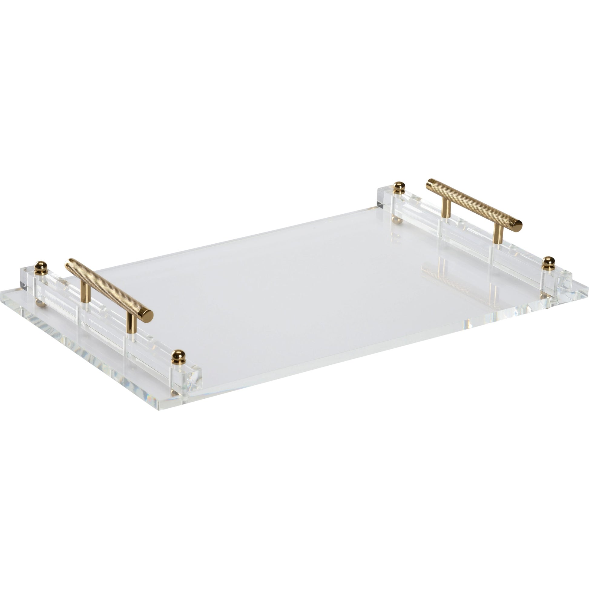Display Tray by Wildwood in clear, gold. Made from acrylic/brass in a modern style.