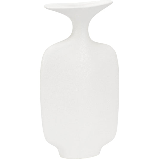 Kona Vase I by Wildwood in white. Made from ceramic in a modern style.