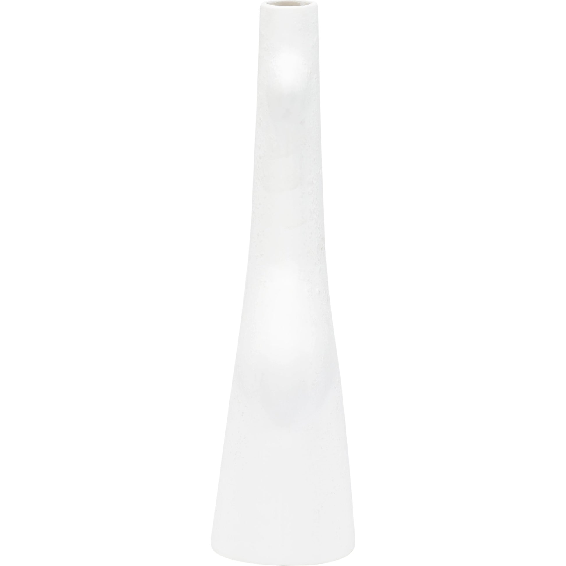 Kona Vase II by Wildwood in sandy white. Made from ceramic in a modern style.