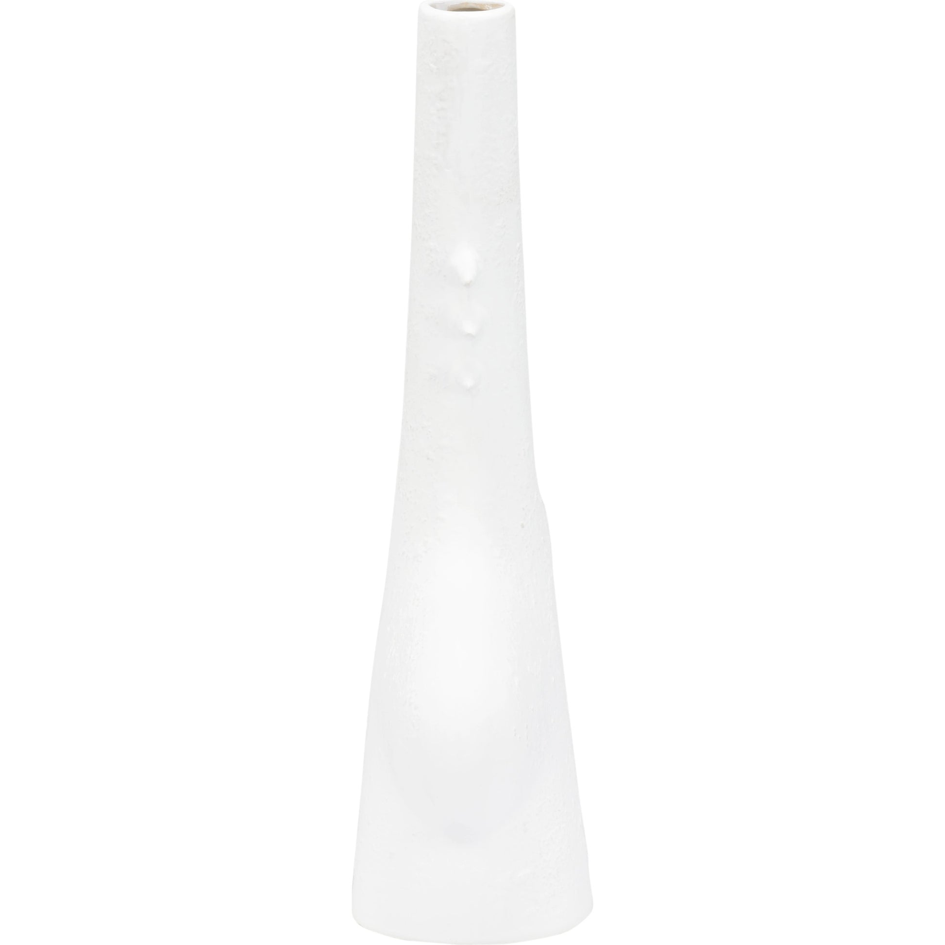 Kona Vase II by Wildwood in sandy white. Made from ceramic in a modern style.