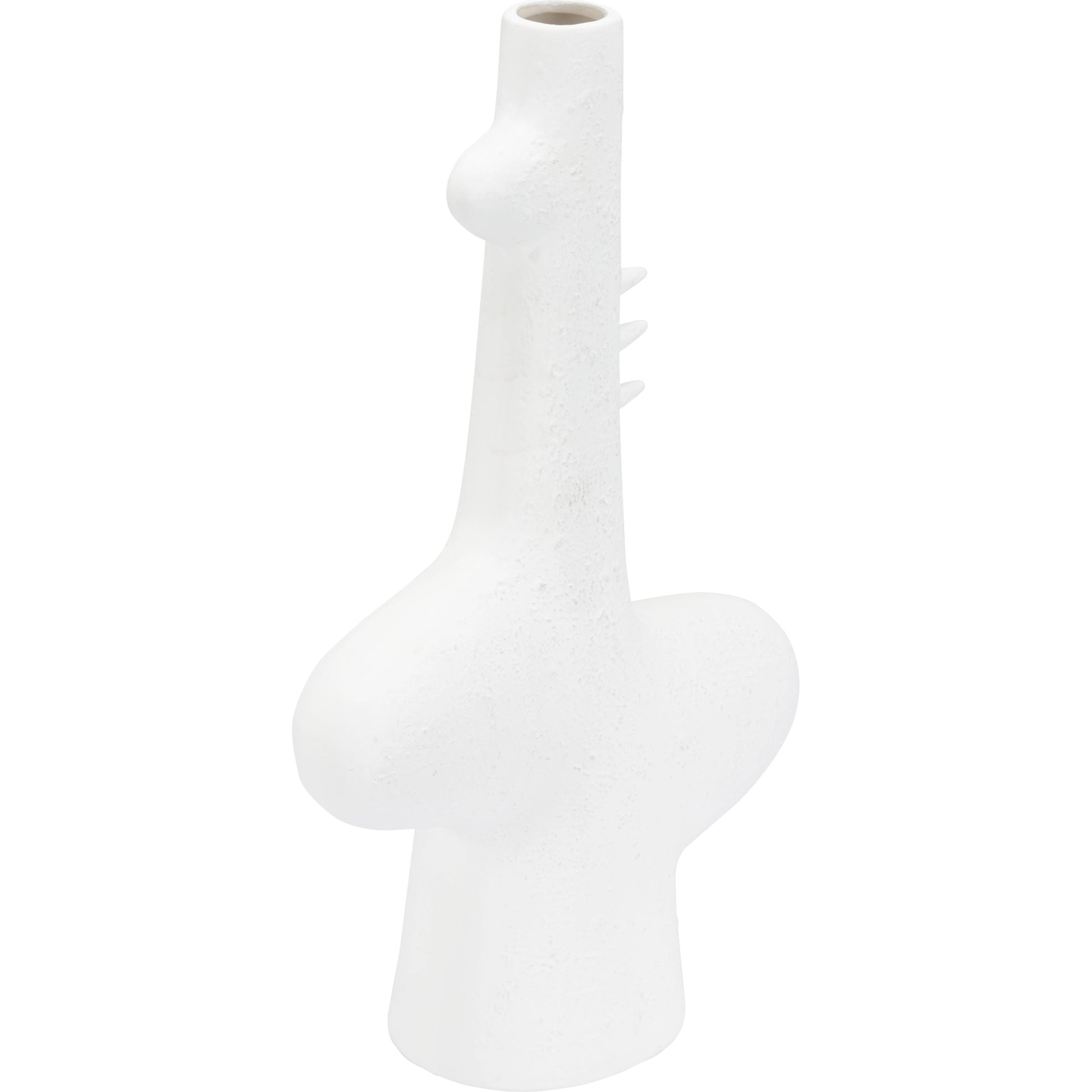 Kona Vase II by Wildwood in sandy white. Made from ceramic in a modern style.