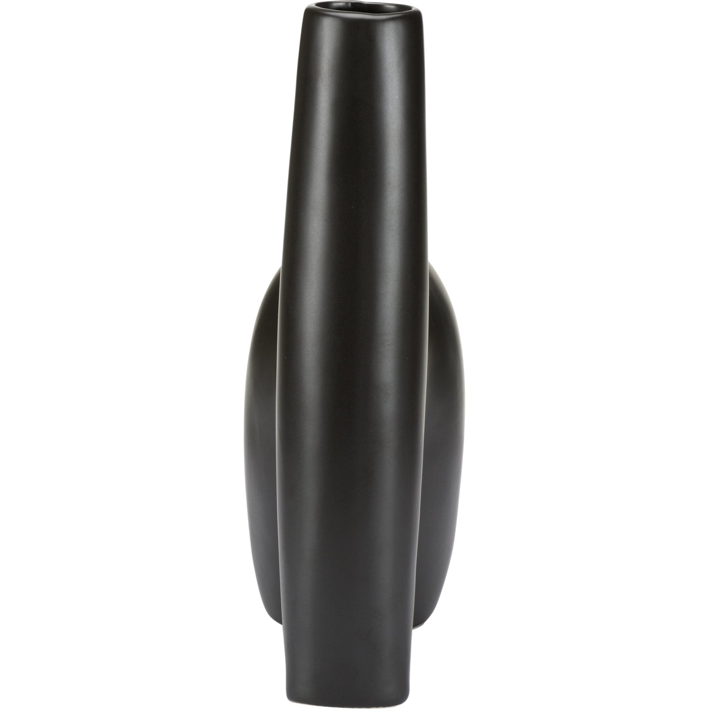 003 SI-2105071 | Additional Silo | Punalu'u Vase III by Wildwood in sandy black. Made from ceramic in a modern style.