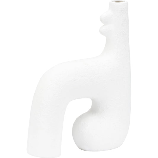 Kona Vase IV by Wildwood in white. Made from ceramic in a modern style.