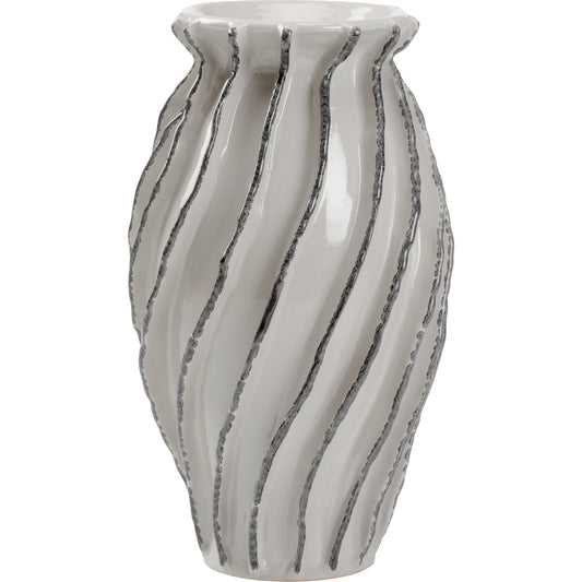 Capricciosa Vase by Wildwood in gray. Made from unique in a modern style.