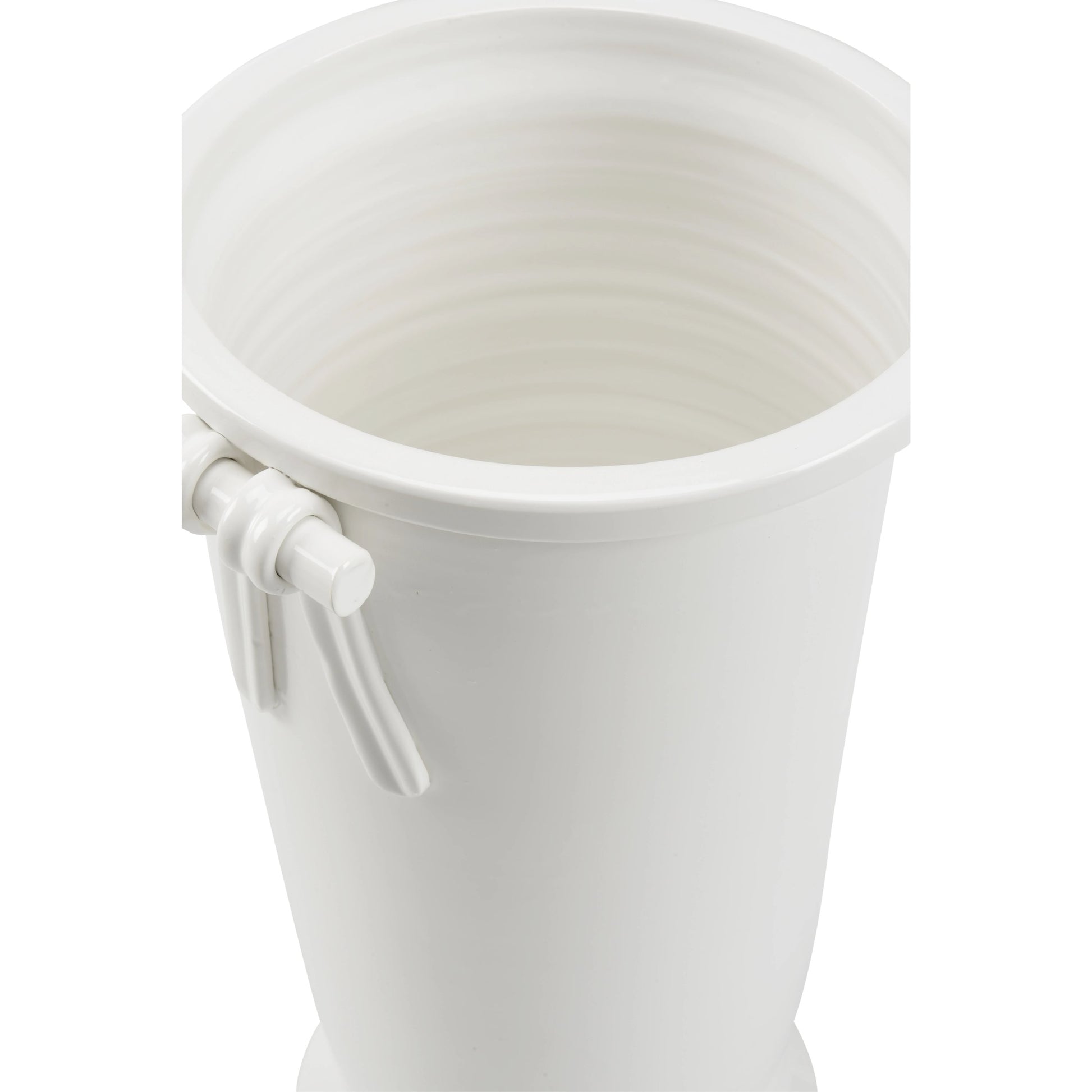 Manetti Vase by Wildwood in white glaze. Made from ceramic in a modern style.