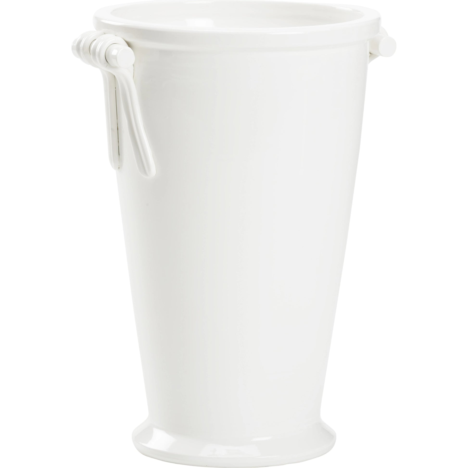 Manetti Vase by Wildwood in white glaze. Made from ceramic in a modern style.