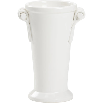 Manetti Vase by Wildwood in white glaze. Made from ceramic in a modern style.