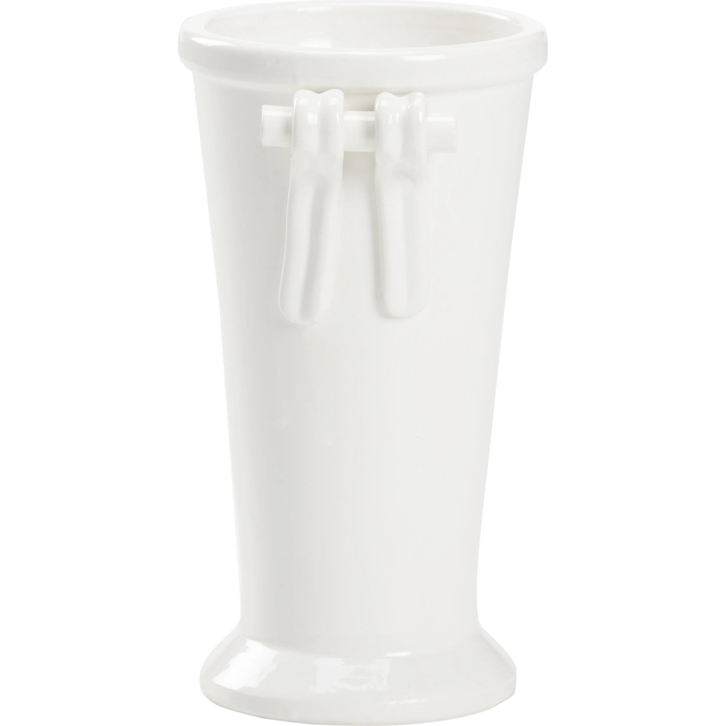 002 SI-2105092 | Additional Silo | Manetti Vase by Wildwood in white glaze. Made from ceramic in a modern style.