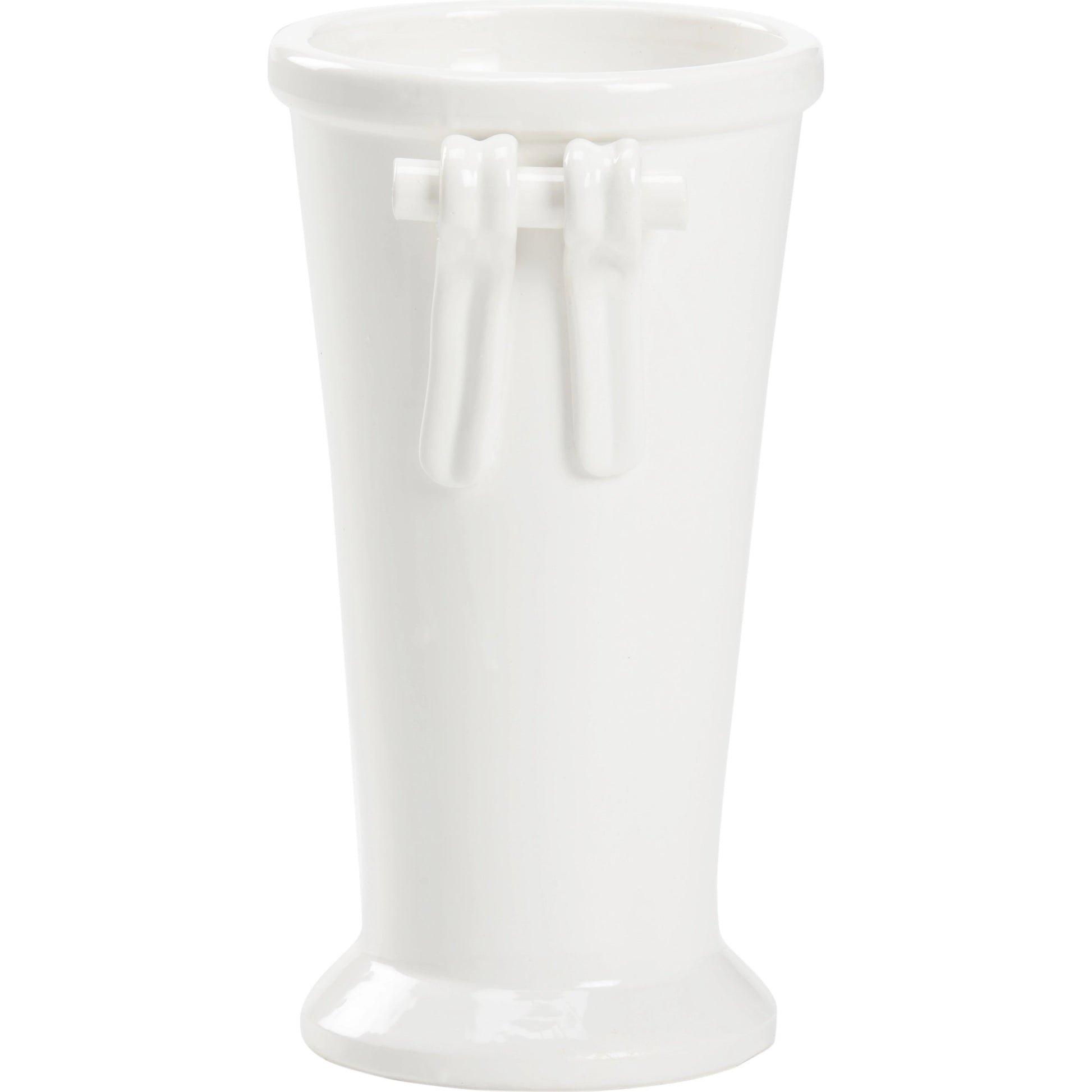 Manetti Vase by Wildwood in white glaze. Made from ceramic in a modern style.