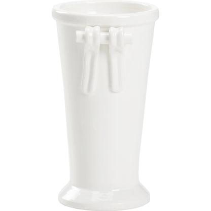 Manetti Vase by Wildwood in white glaze. Made from ceramic in a modern style.
