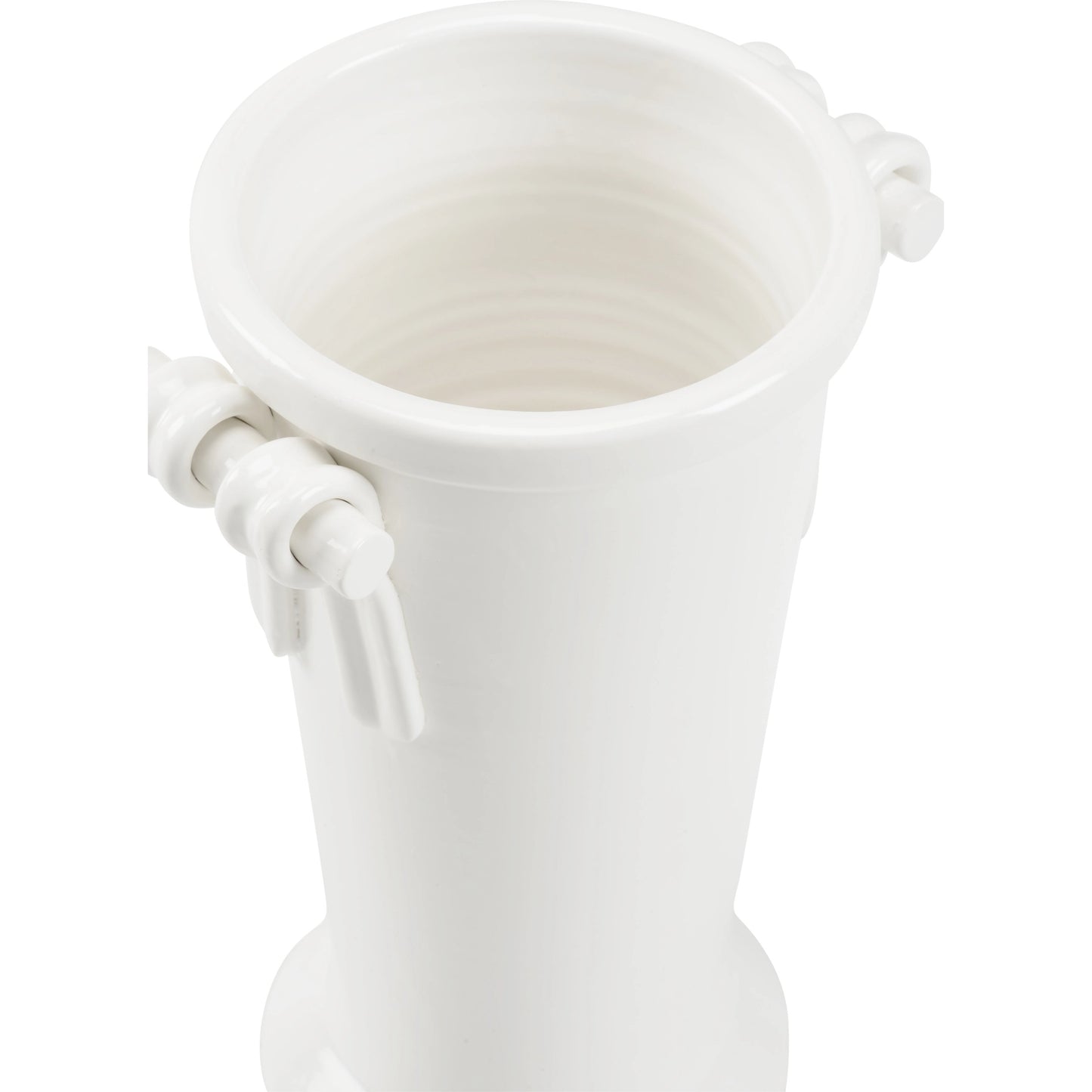 003 SI-2105092 | Additional Silo | Manetti Vase by Wildwood in white glaze. Made from ceramic in a modern style.