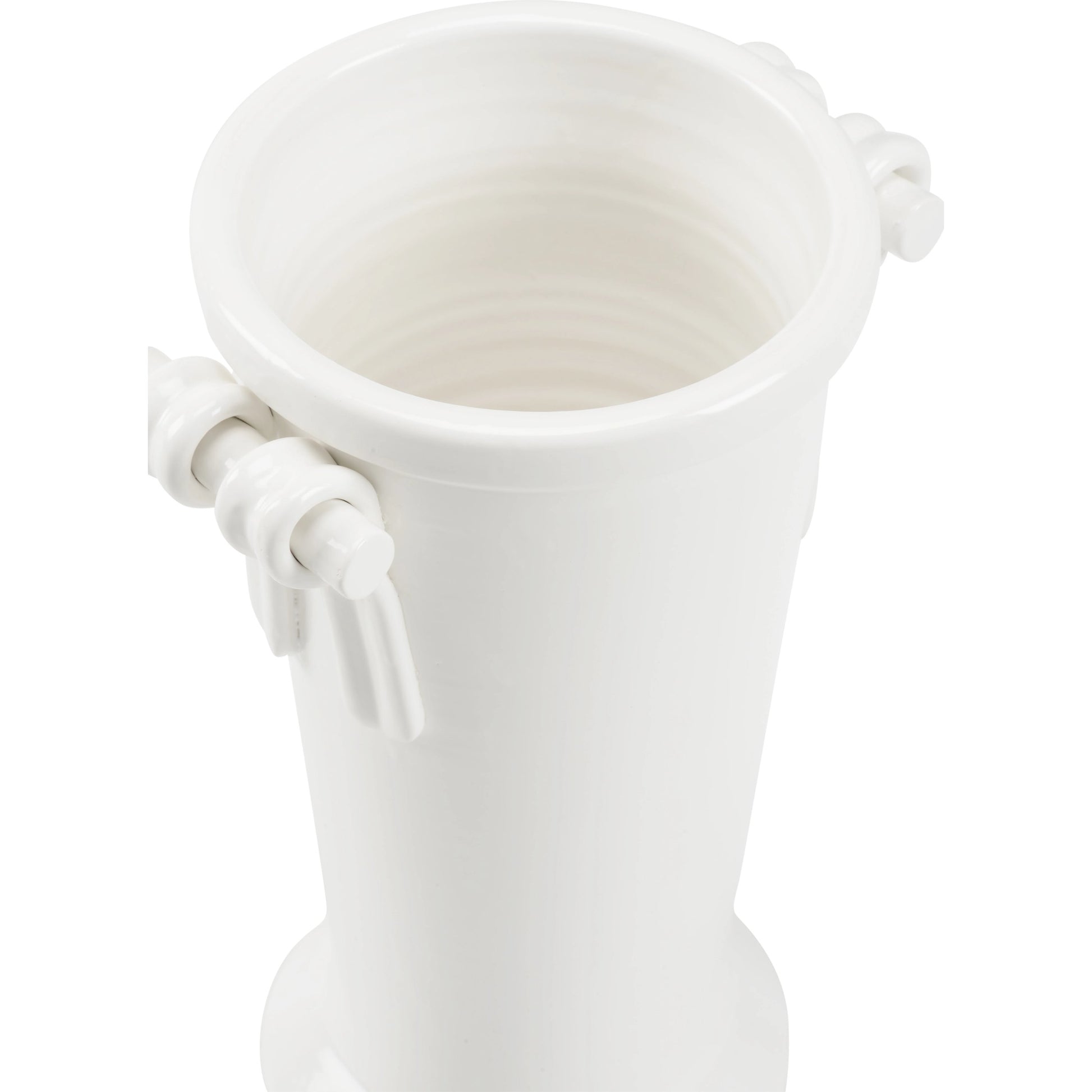 Manetti Vase by Wildwood in white glaze. Made from ceramic in a modern style.