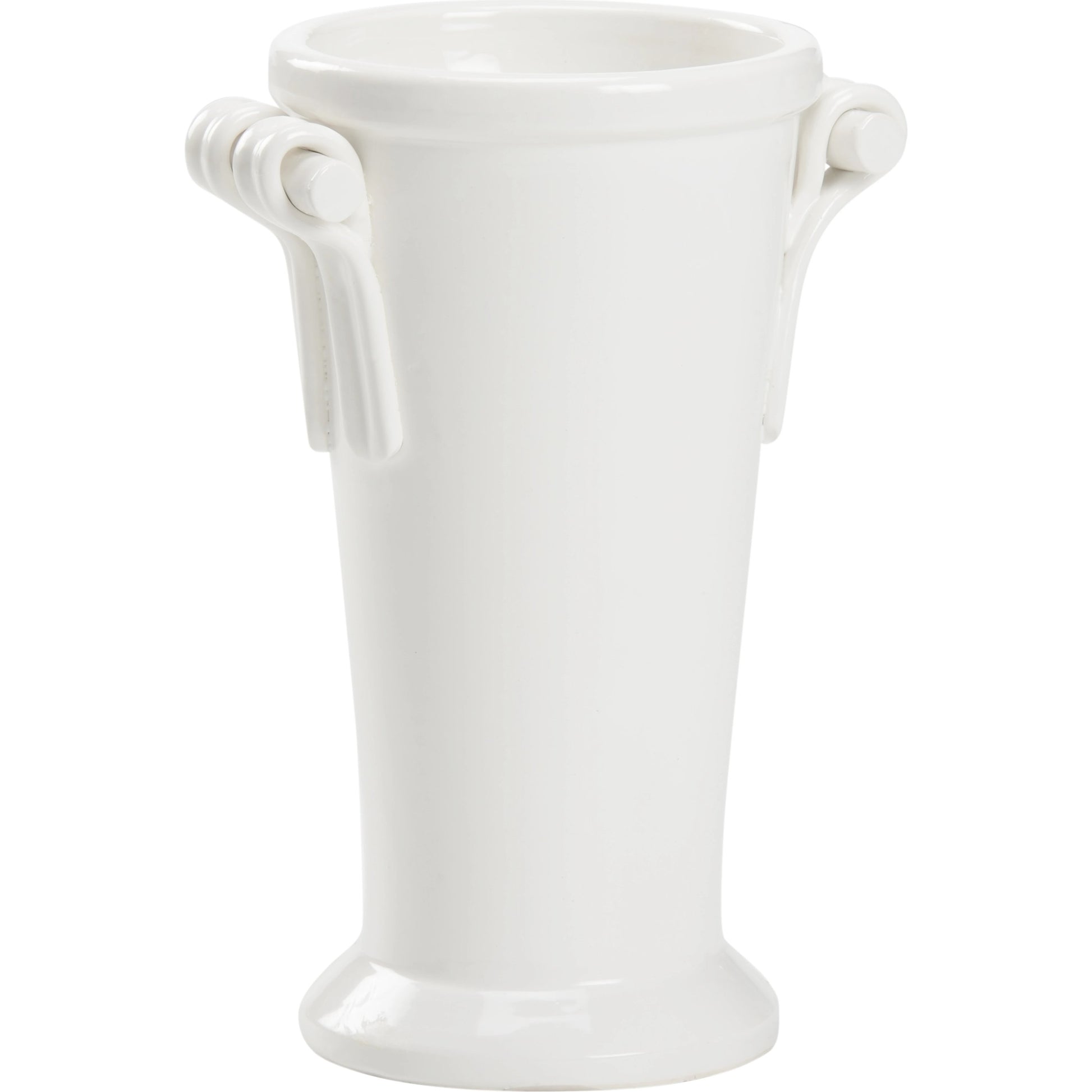 Manetti Vase by Wildwood in white glaze. Made from ceramic in a modern style.