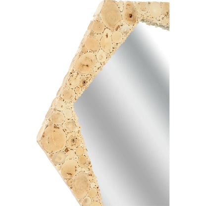 Jekyll Mirror by Wildwood in natural brown, clear, plain. Made from unique in a modern style.