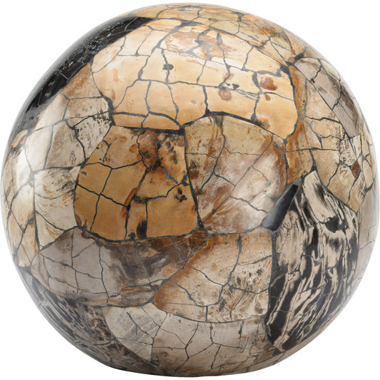 Gaia Ball by Wildwood in brown. Made from composite in a modern style.