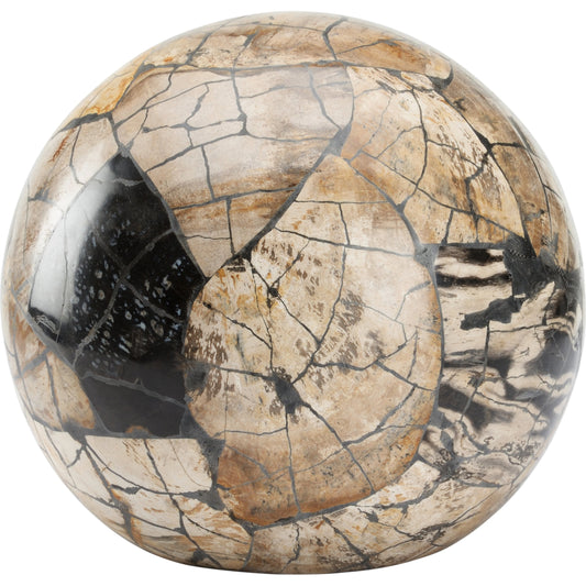 Gaia Ball by Wildwood in brown. Made from composite in a modern style.