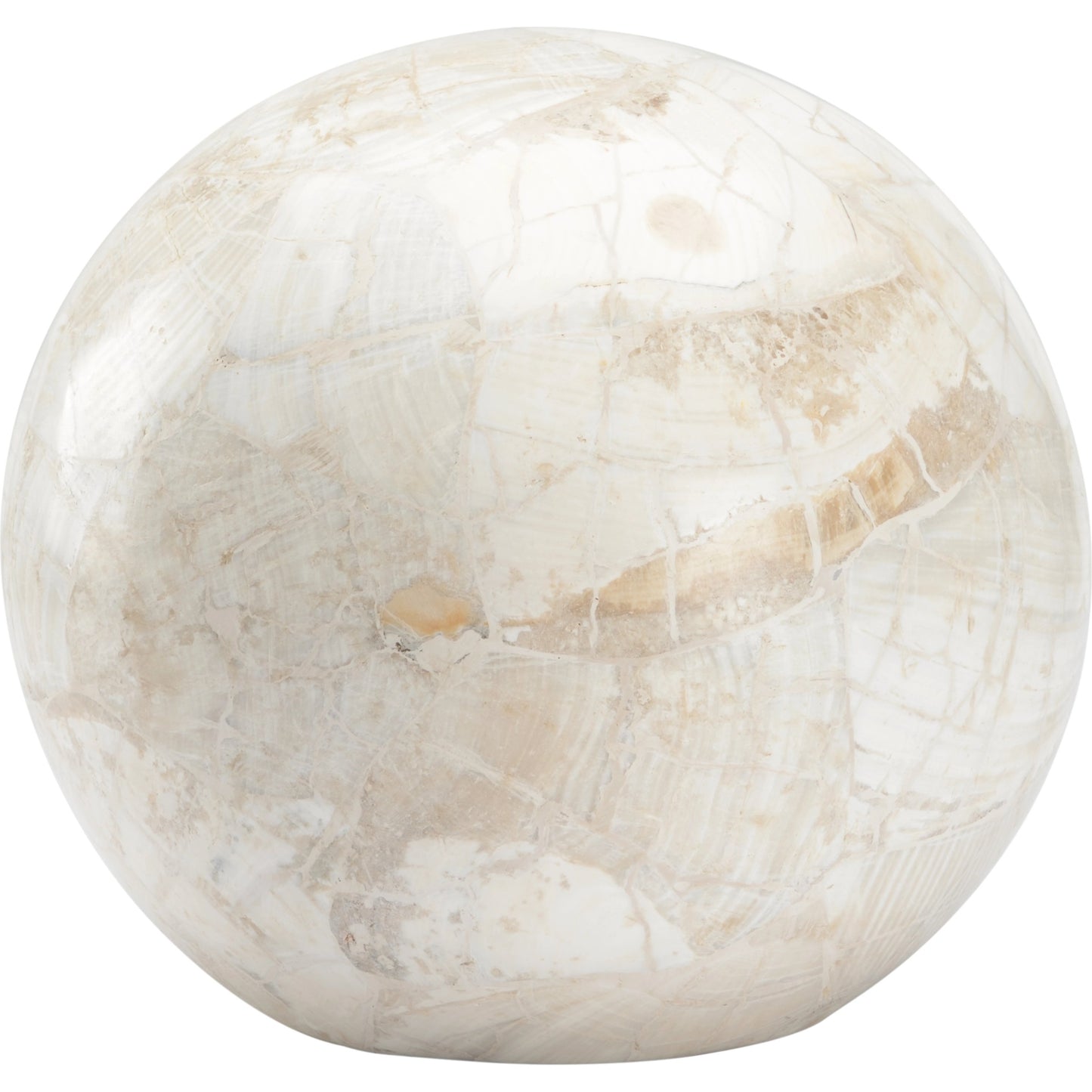 013 SI-2105125 | Primary Silo | Neva Ball by Wildwood in white stone. Made from composite in a modern style.