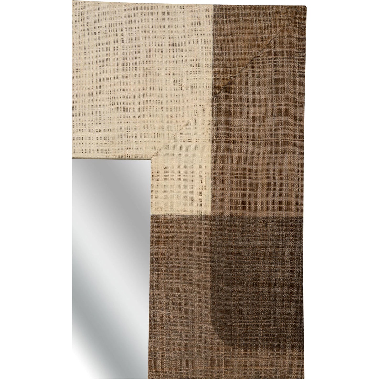 003 SI-2105155 | Closeup | Jacoby Mirror by Wildwood in brown, cream, plain. Made from unique in a modern style.