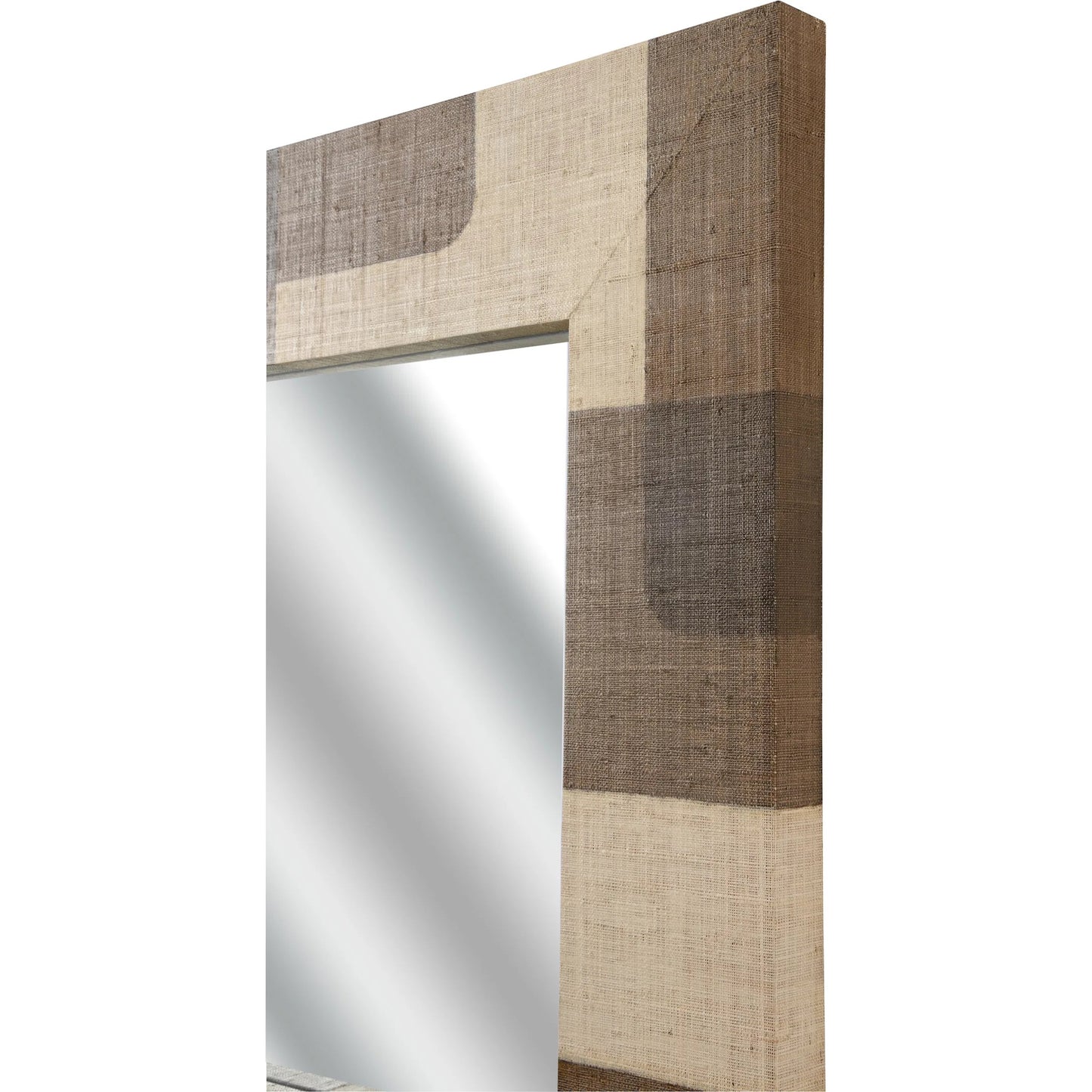 004 SI-2105155 | Closeup | Jacoby Mirror by Wildwood in brown, cream, plain. Made from unique in a modern style.