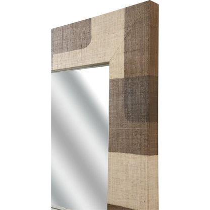 Jacoby Mirror by Wildwood in brown, cream, plain. Made from unique in a modern style.