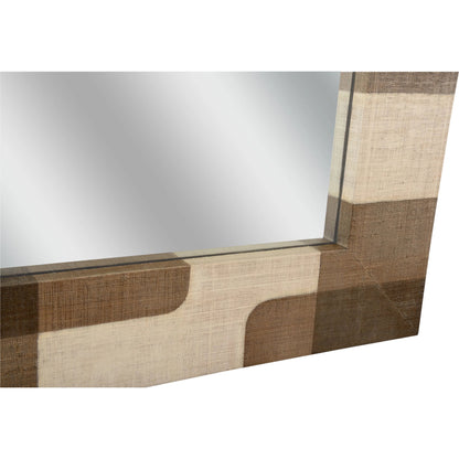 Jacoby Mirror by Wildwood in brown, cream, plain. Made from unique in a modern style.