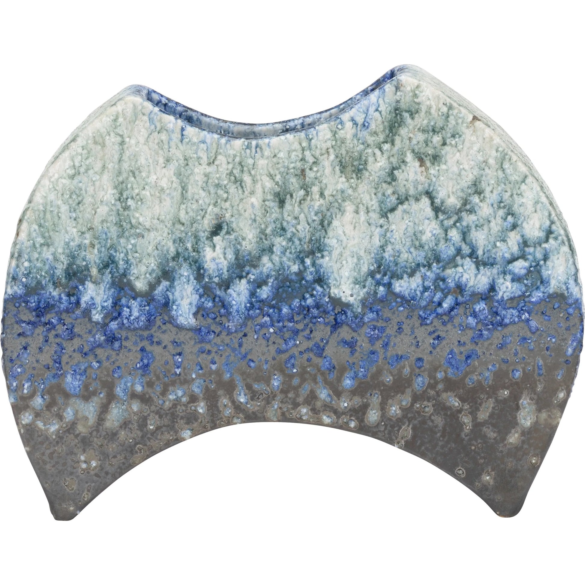 Kerama Vase by Wildwood in blue. Made from unique in a unique style.