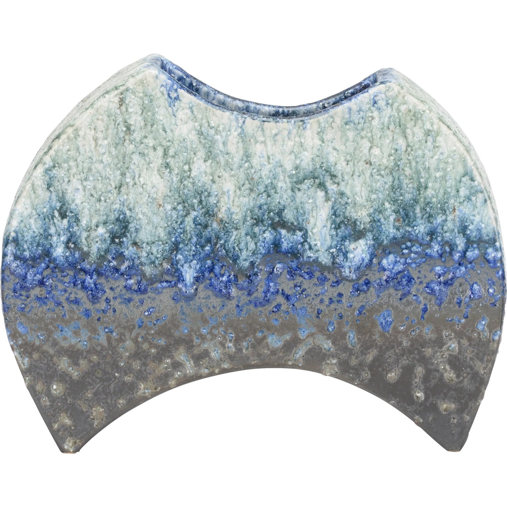 Kerama Vase by Wildwood in blue. Made from unique in a unique style.