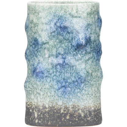 Indigo Vase by Wildwood in blue, green and shiga, blue, green. Made from unique in a eclectic & global style.