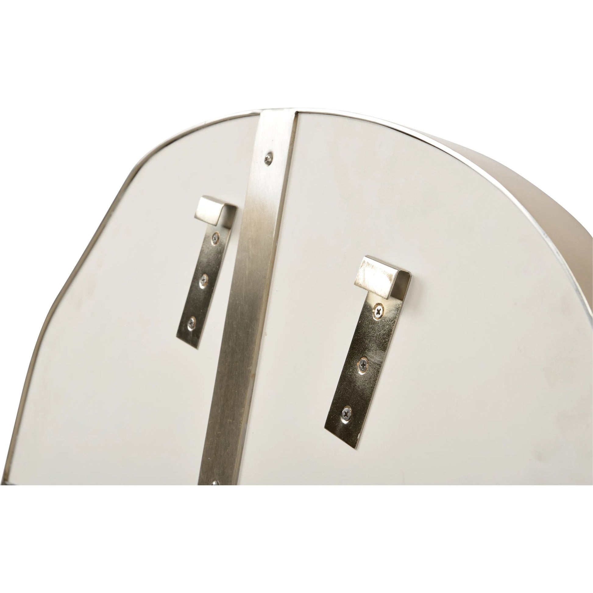 Pith Mirror by Wildwood in organic, brushed nickel, plain. Made from unique in a transitional style.