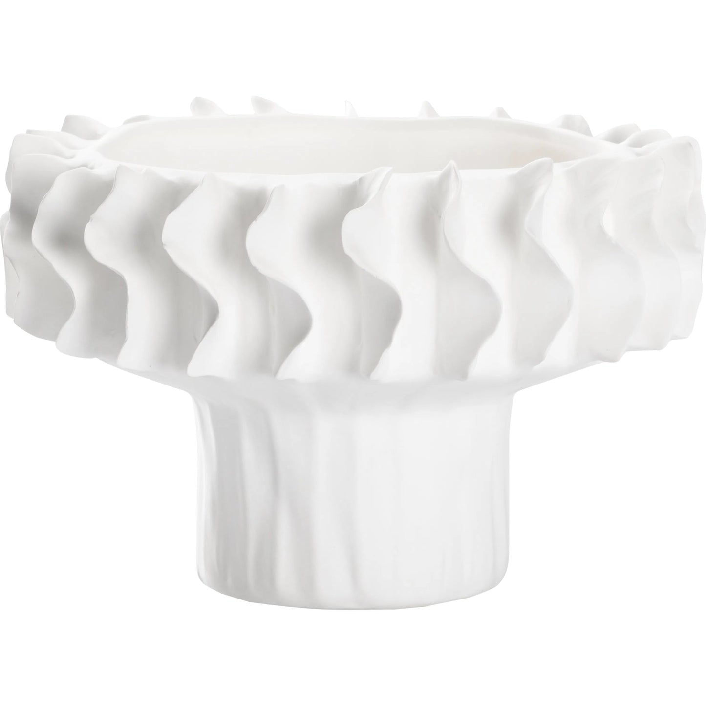 002 SI-2105182 | Additional Silo | Barcelona Vase by Wildwood in white glaze. Made from unique in a modern style.