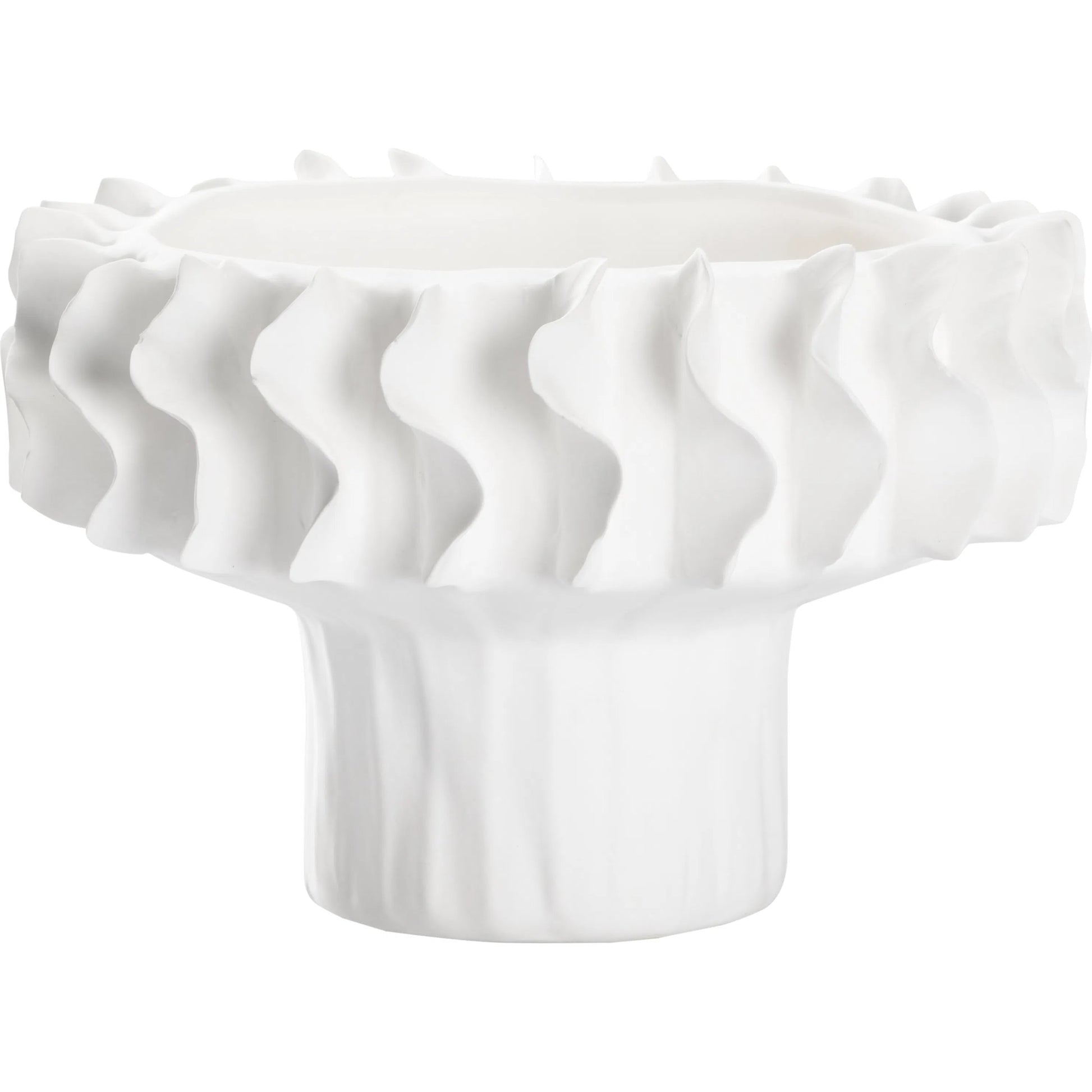 Barcelona Vase by Wildwood in white glaze. Made from unique in a modern style.