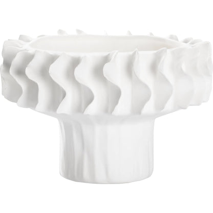 Barcelona Vase by Wildwood in white glaze. Made from unique in a modern style.