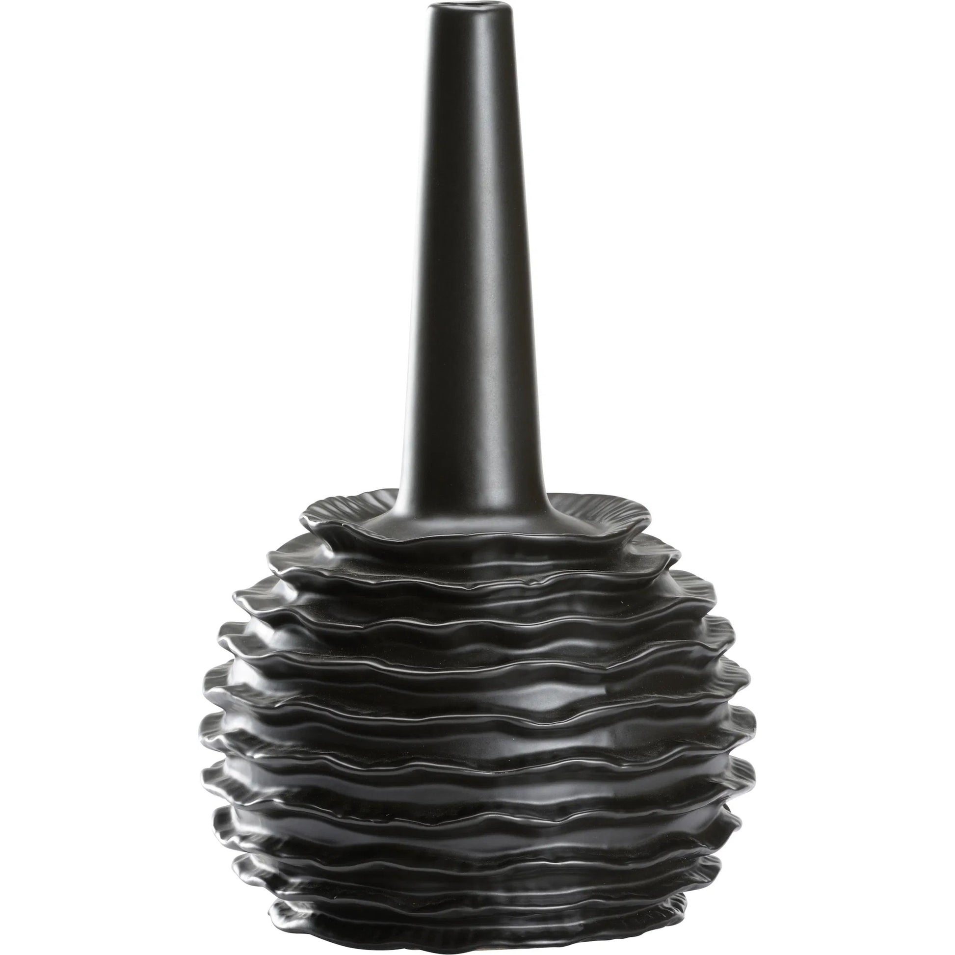 Piper Nero Vase by Wildwood in black. Made from unique in a unique style.